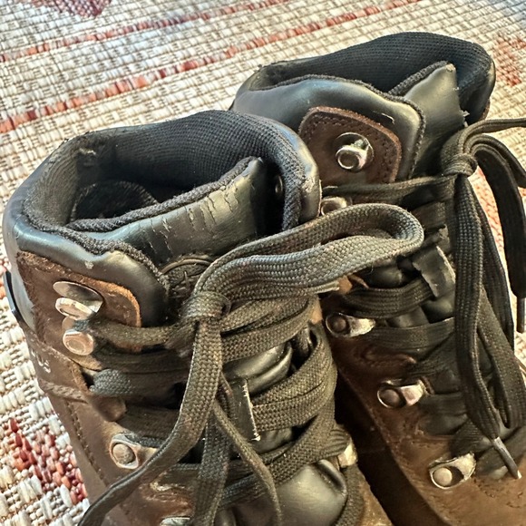 NEVADOS | Women's Waterproof Brown Leather Lace Up Hiking Boots, 7W - Picture 4 of 10